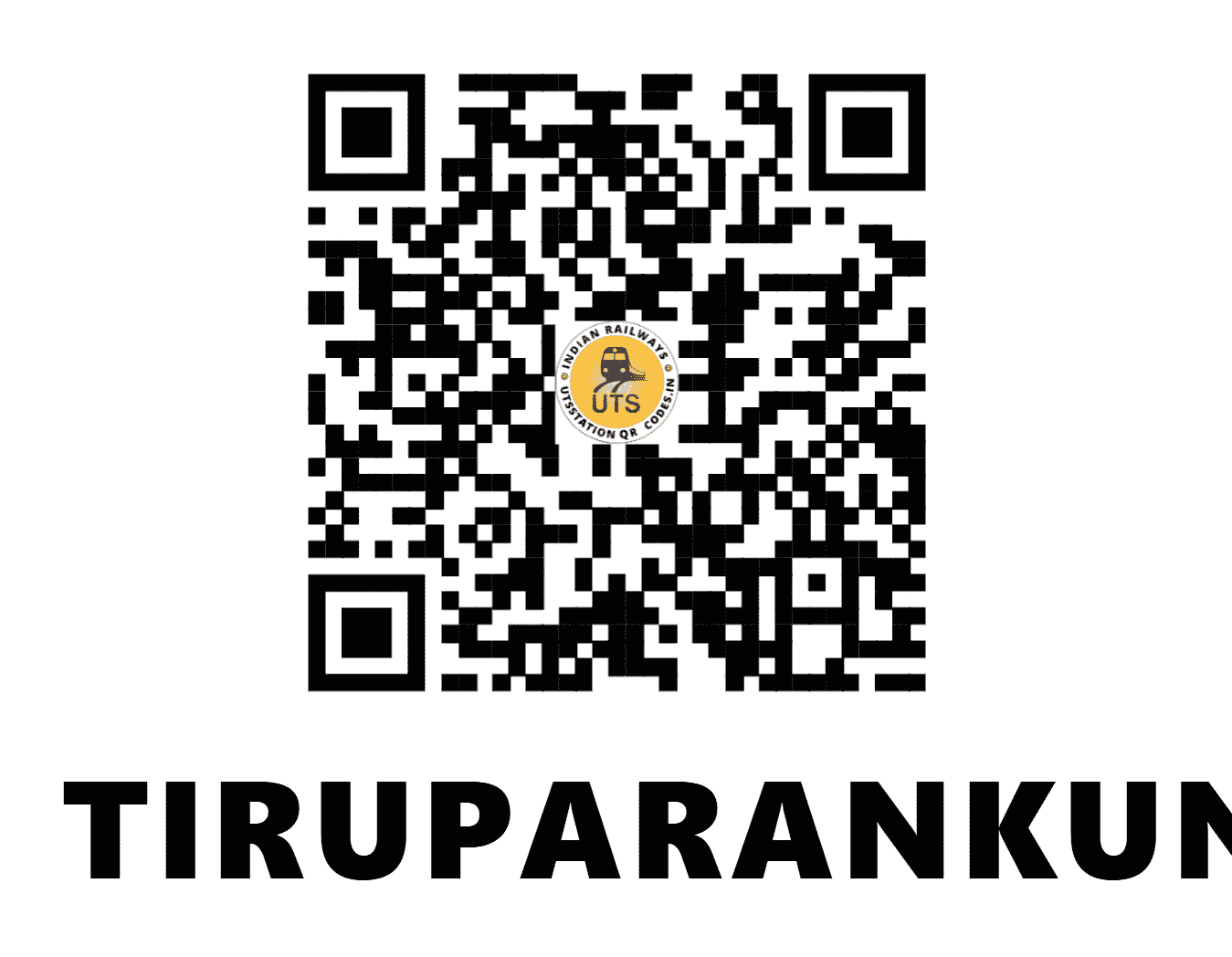 UTS QR Code for TIRUPARANKUNDRAM - TDN (SR - TAMIL NADU)